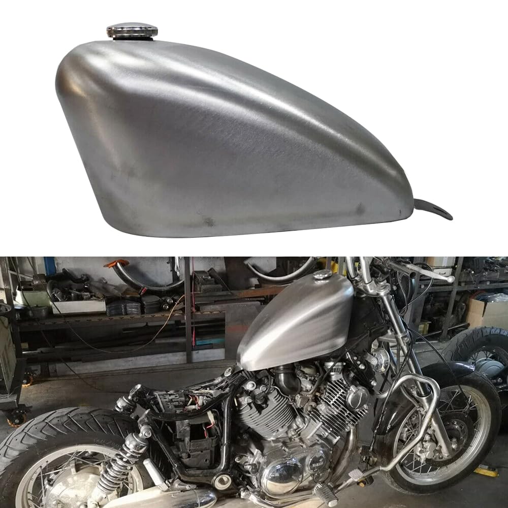 10L Motorrad Benzin Gas Kraftstofftank für Yamaha XV750 1988-1998 handgefertigt von AUSMILA