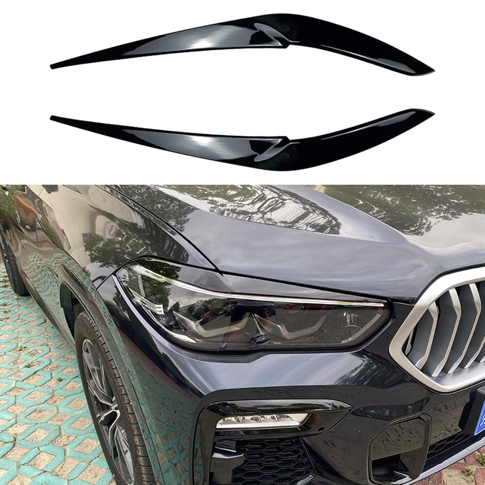 2 x Scheinwerfer-Augenbrauen für BMW X5 G05 X6 G06 19–23 von AUSMILA