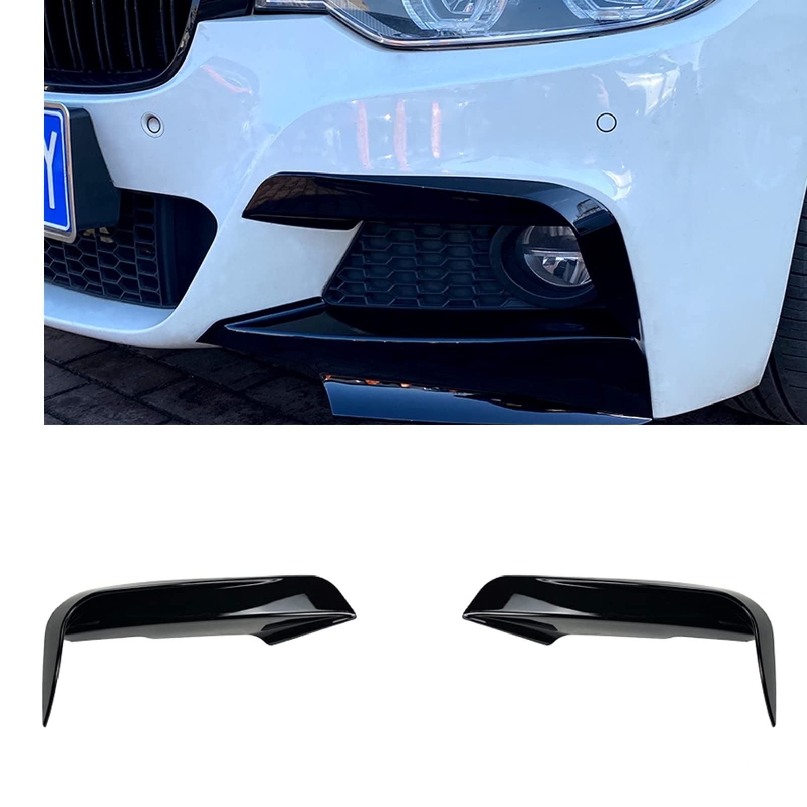 2 x vordere Splitter-Lippe für BMW 3er-Serie F30 F31 M Sport 2012–2018 von AUSMILA