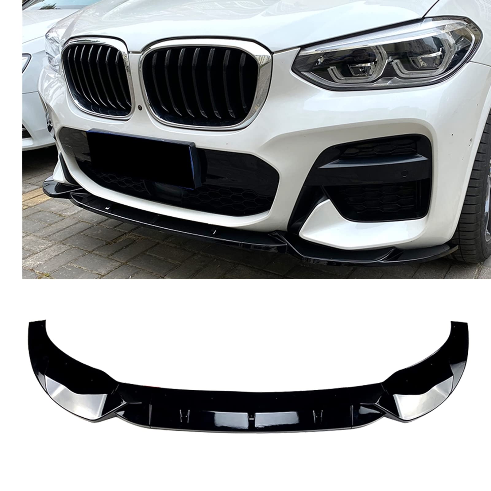 3 x Frontstoßstangen-Spoilerlippe Kit für BMW X3 G01 X4 G02 M Sport 18-21 von AUSMILA