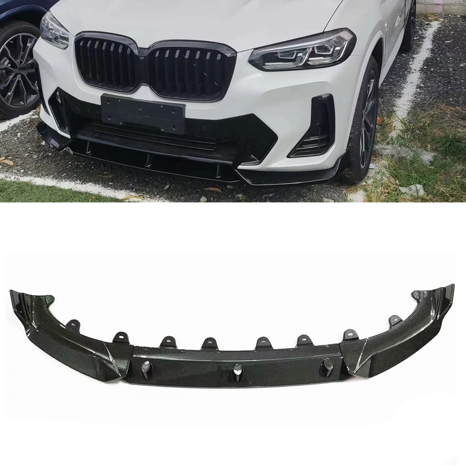 Auto Frontlippe Stoßstange Spoiler Splitter Für BMW X3 G01 2021-2022 IX3 2022 X4 G02 von AUSMILA