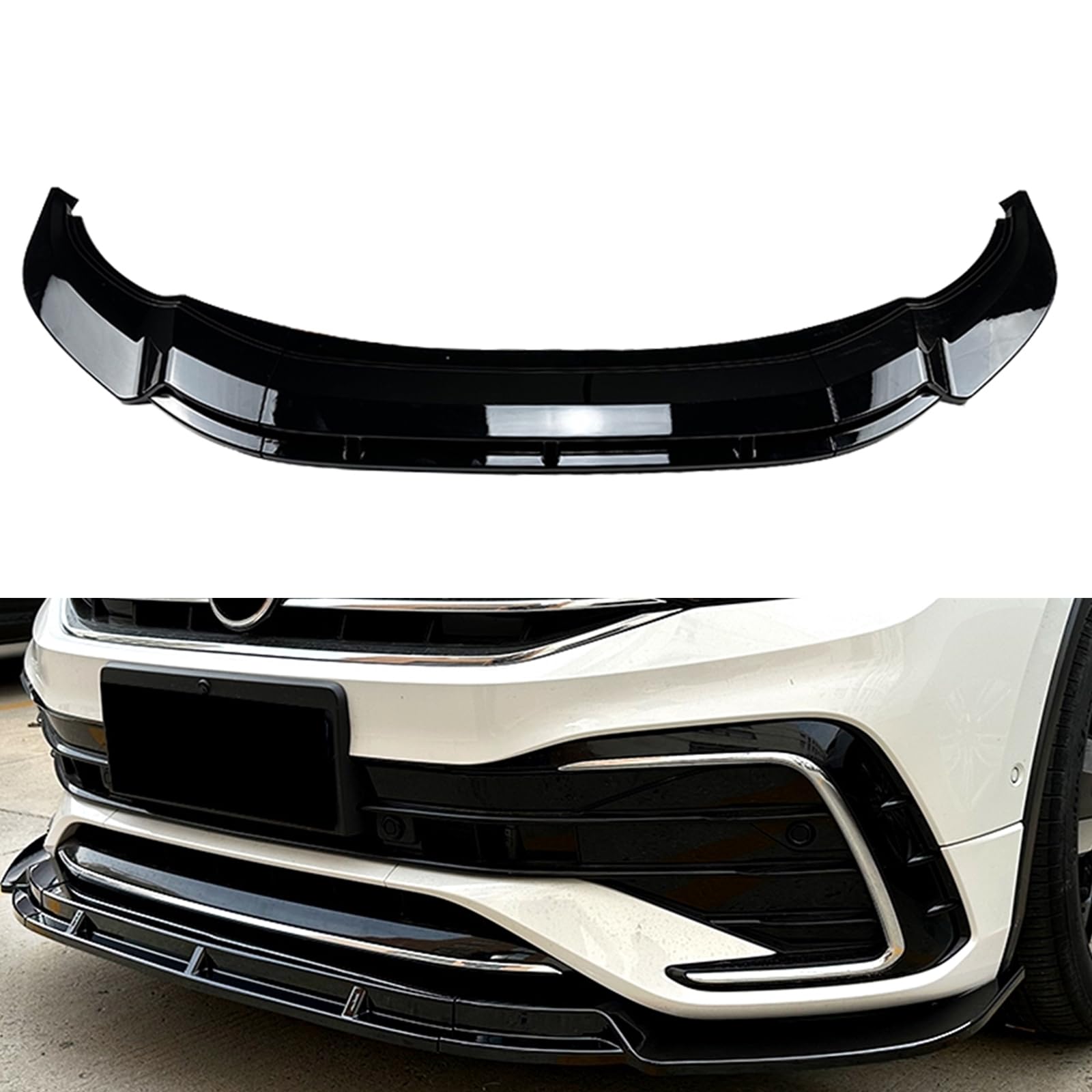 Auto Frontstoßstange Spoiler Lippe Kit für Volkswagen Tiguan Rline 2021 2022 2023 von AUSMILA