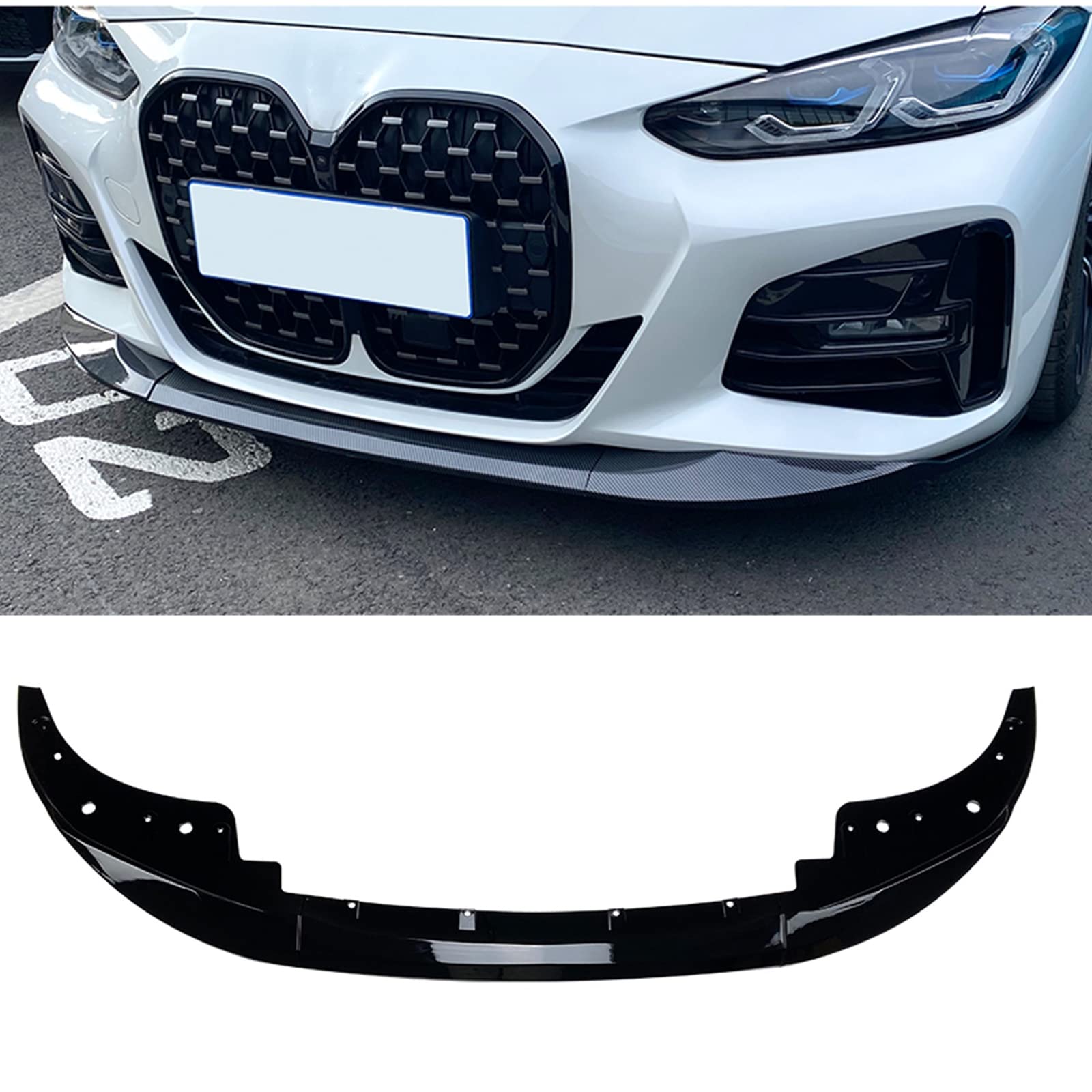 Auto Frontstoßstange Spoiler Splitter Lippe Für BMW G22 G24 G26 2020-2024 von AUSMILA