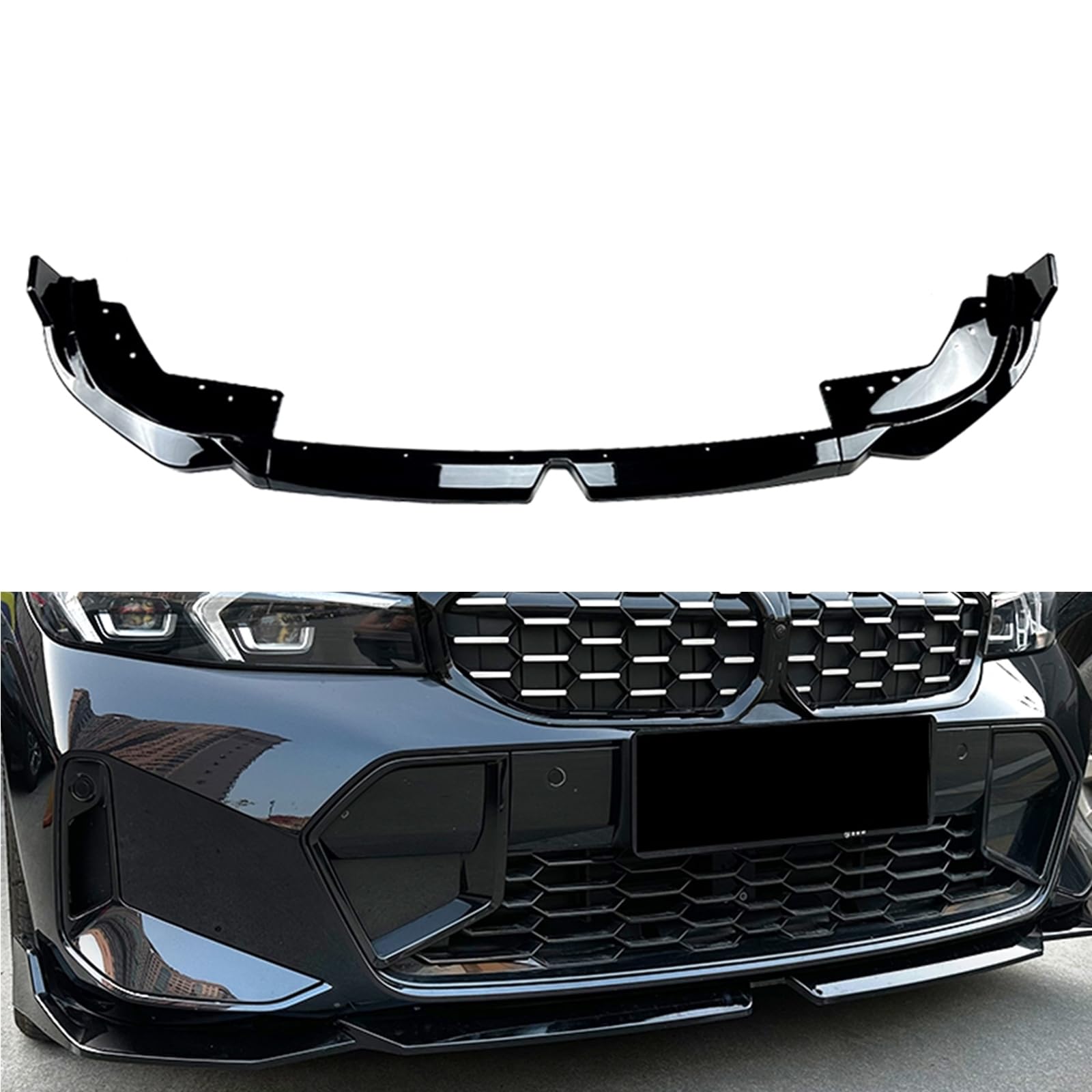 Frontlippe Spoiler Splitter für BMW 3er G20 G21 LCI M Sport 320i 325i 2022.6 2023+ von AUSMILA