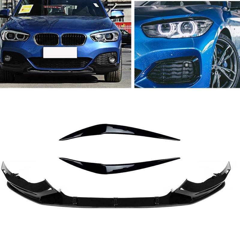 Frontstoßstange Spoiler Lippe Scheinwerfer Augenlid für BMW F20 F21 1-Serie 116i 118i 120i 125i 128i Schrägheck 2015-2019 von AUSMILA