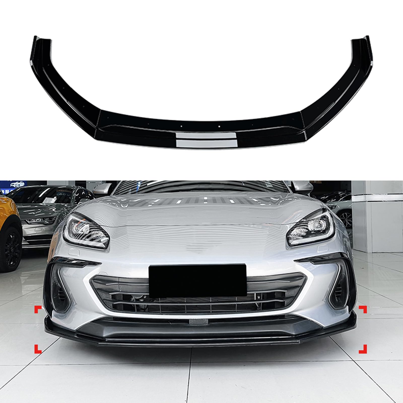 Frontstoßstange Unterspoiler Splitter Lippe Kit für Subaru BRZ 2022-2024 2023 von AUSMILA