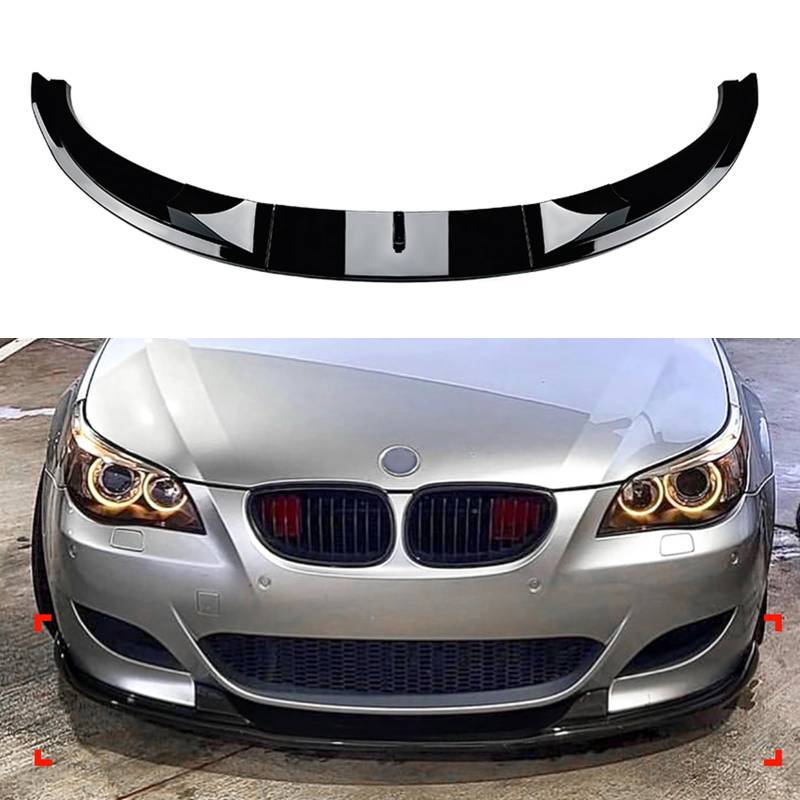 Frontstoßstangen-Spoiler-Splitter-Lippenkörper-Kit für BMW 5er-Serie E60 E61 M5 2005-2010 von AUSMILA