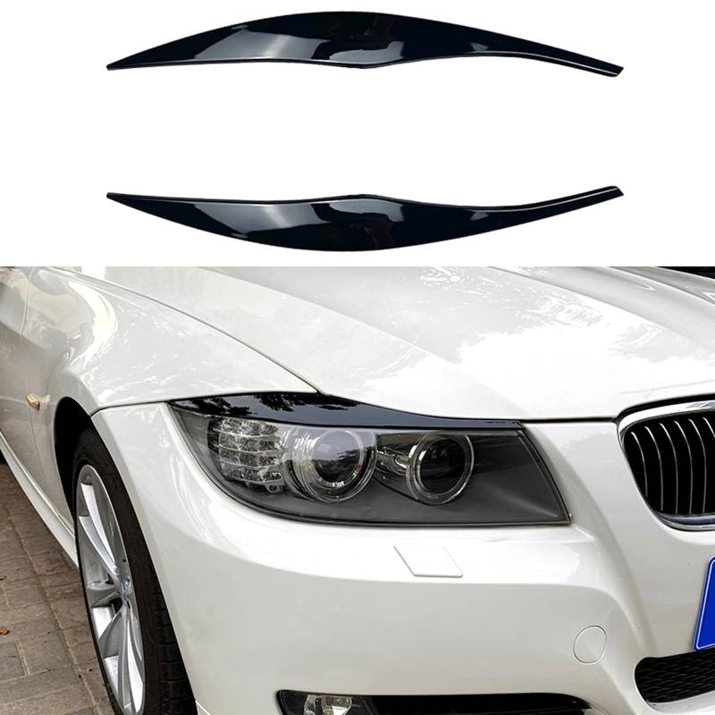 Für BMW 3er E90 E91 2005 2006 2007 2008 2009 2010 2011 2012 Auto Front Scheinwerfer Augenlid Augenbrauen Dekor von AUSMILA