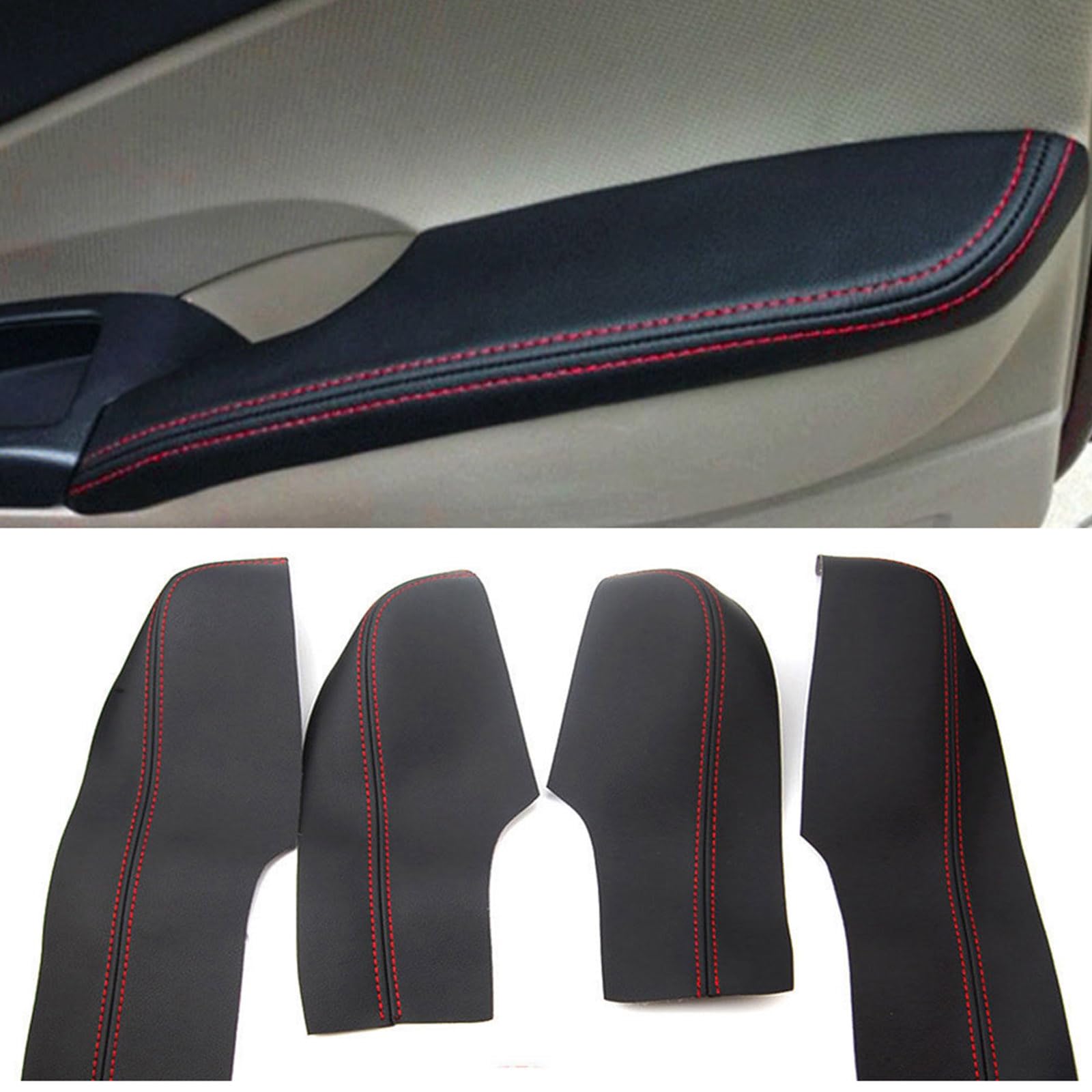 Für Honda Civic 2006 2007 2008 2009 2010 2011 Autotür-Armlehnenbezug, Verkleidung für Armlehne von AUSMILA