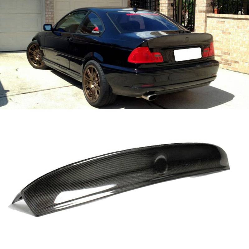 Karbonfaser-Kofferraumspoiler, Flügellippe für BMW E46 3er-Serie 2-Türer M Coupe 1999–2006 von AUSMILA