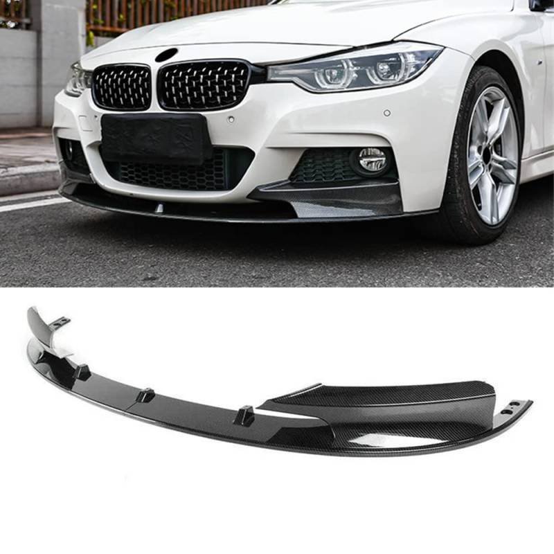 Karbonfaser-Optik Frontstoßstangen-Abdeckung Lippe Spoiler für BMW F30 3er-Serie M-Stil 2012–18 von AUSMILA