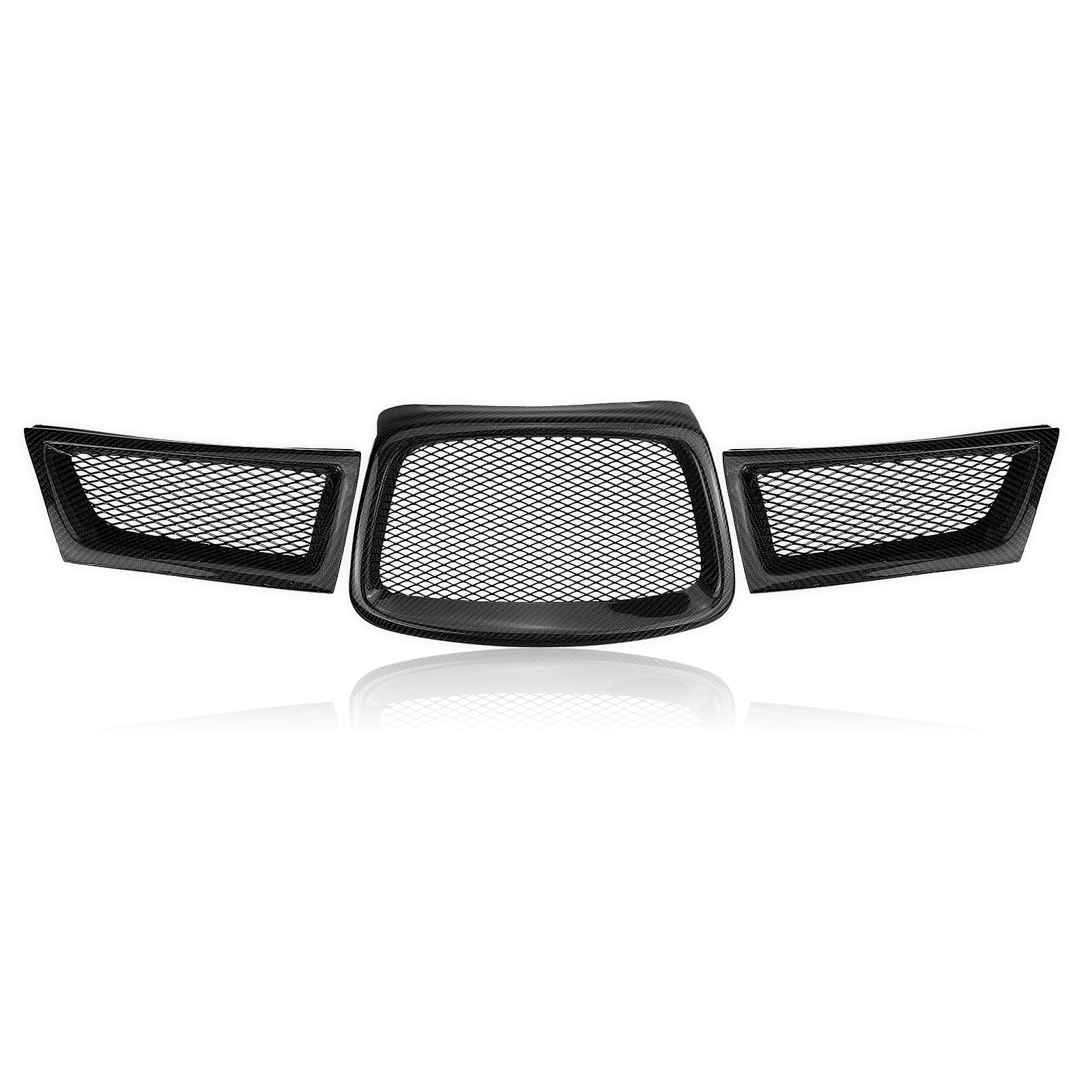 Kühlergrill für Subaru Impreza 9. WRX STI 2006–2007, Karbonfaser, oben von AUSMILA