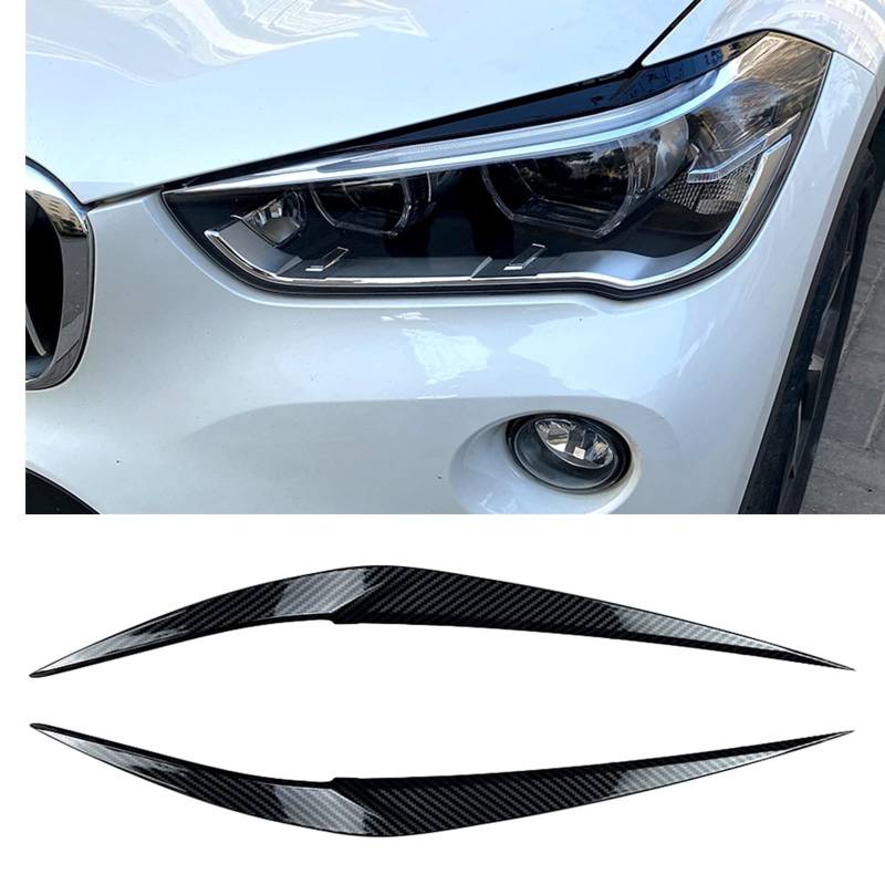 Scheinwerfer-Augenbrauen Trim für BMW X1 F48 2016-2021 2017 L + R von AUSMILA