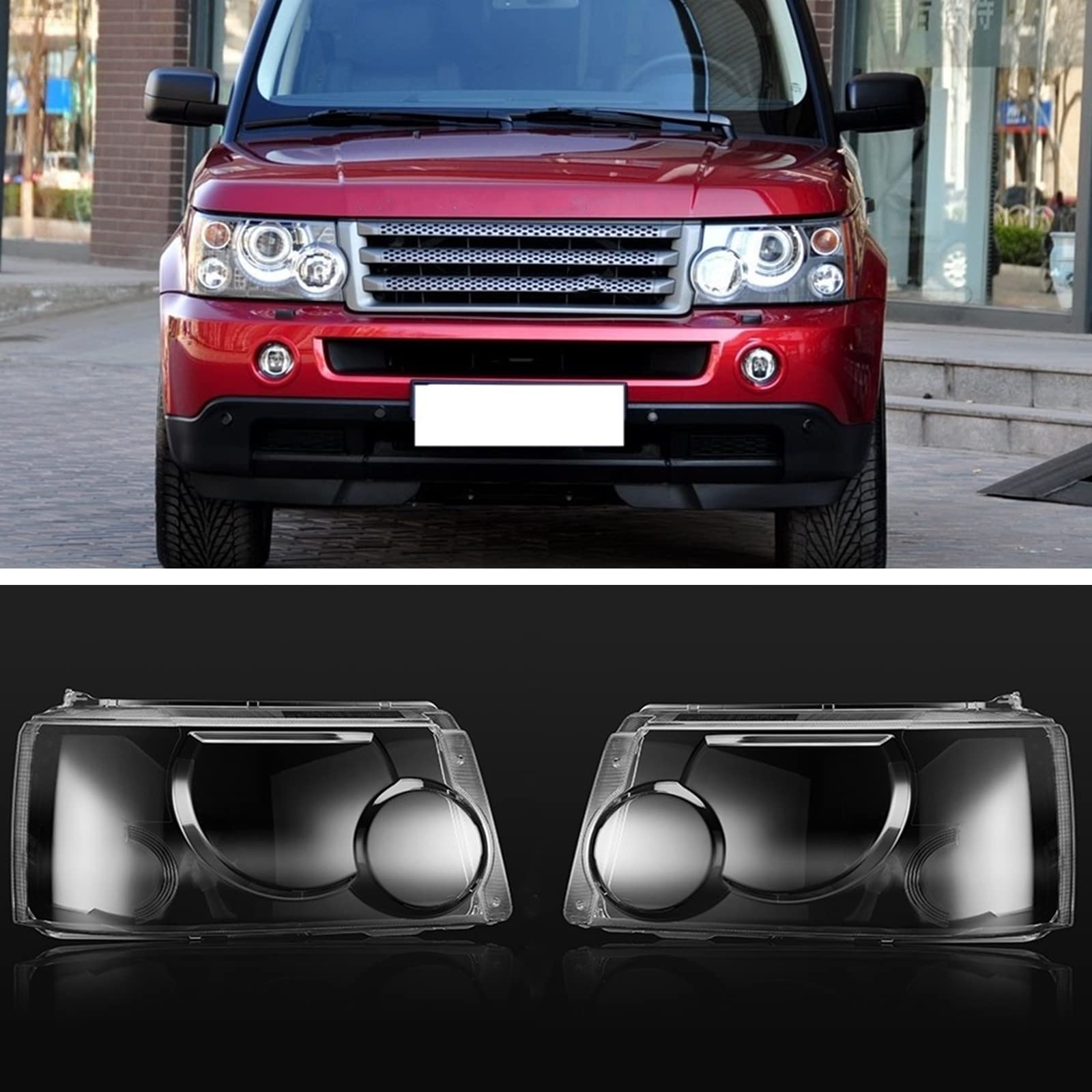 Scheinwerfer-Objektivabdeckung vorne links rechts für Land Rover Range Rover Sport 2006–2009 von AUSMILA