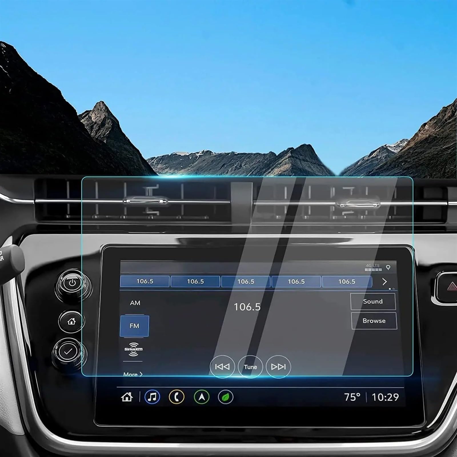 AUTEBGV Kompatibel Mit Chevrolet Für Bolt EUV 2022 2023 10,2 Zoll Auto-GPS-Navigation Displayschutzfolie Aus Gehärtetem Glas GPS Navigation Schutzfolie von AUTEBGV