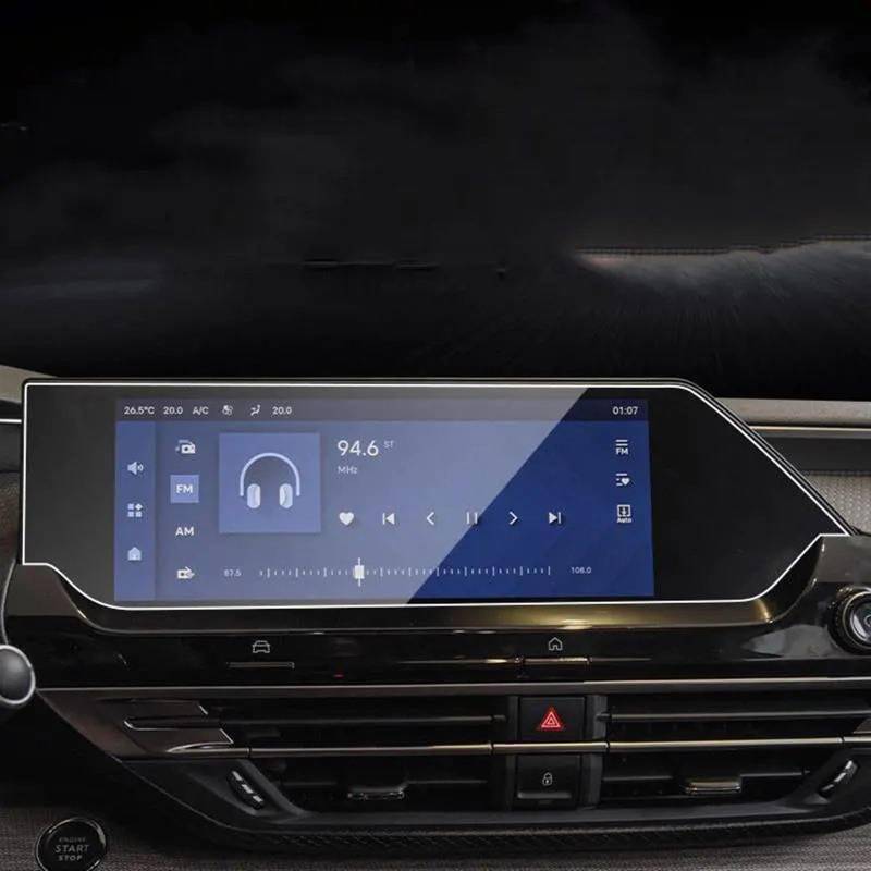 AUTEBGV Kompatibel Mit Citroen Für C5X C5 X 2021 2022 10-Zoll-Auto-GPS-Navigations-LCD-Bildschirm Displayschutzfolie Aus Gehärtetem Glas GPS Navigation Schutzfolie von AUTEBGV