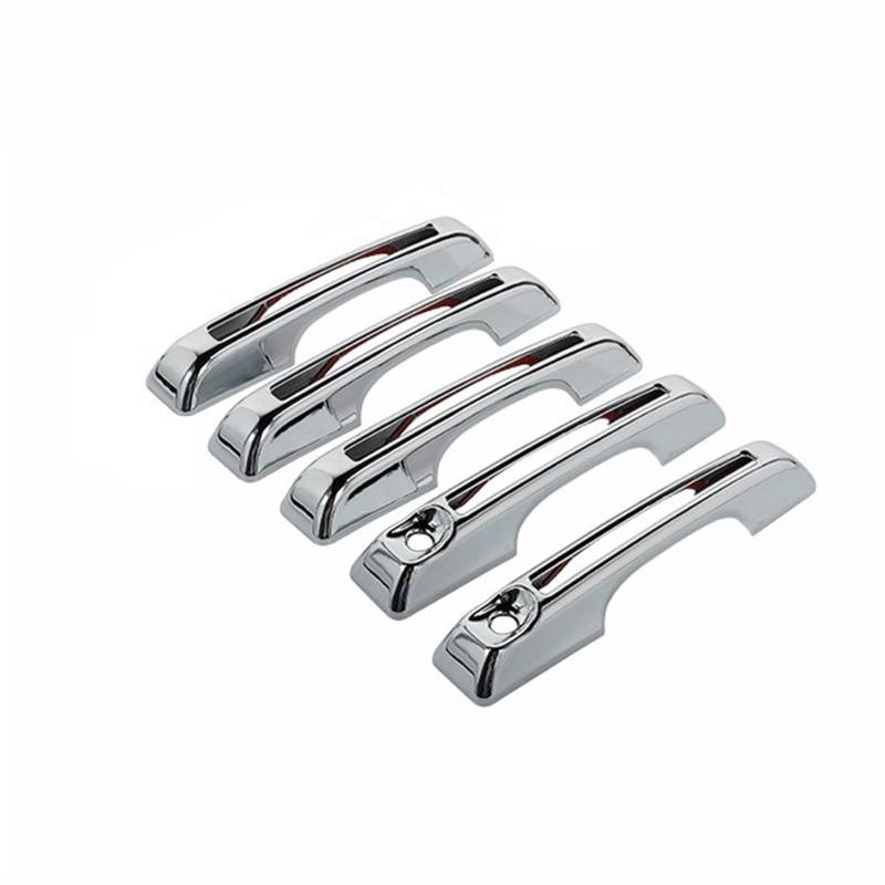 AUTEBGV Kompatibel Mit Ford Für Bronco 2021 2022 2023 2024 Autotürgriffabdeckung Autozubehör Auto Außentürgriff Dekorationsschale Außentürgriffe Blenden(Chrome 5 pcs) von AUTEBGV