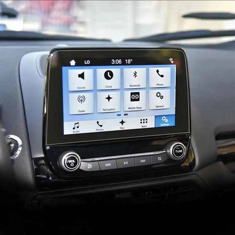 AUTEBGV Kompatibel Mit Ford Für Fiesta MK8 Für Transit Für Escape 2019 2020 2021 8-Zoll-Auto-GPS-Navigation, Displayschutzfolie Aus Gehärtetem Glas GPS Navigation Schutzfolie von AUTEBGV