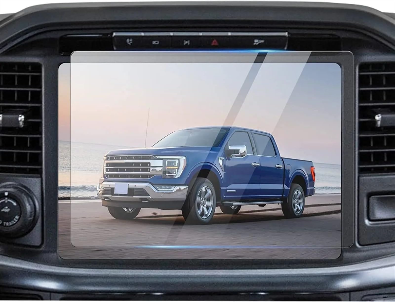 AUTEBGV Kompatibel Mit Ford Für Für Pickup Für LKW 2021 2022 12-Zoll-Auto-GPS-Navigations-LCD-Bildschirm Displayschutzfolie Aus Gehärtetem Glas GPS Navigation Schutzfolie von AUTEBGV