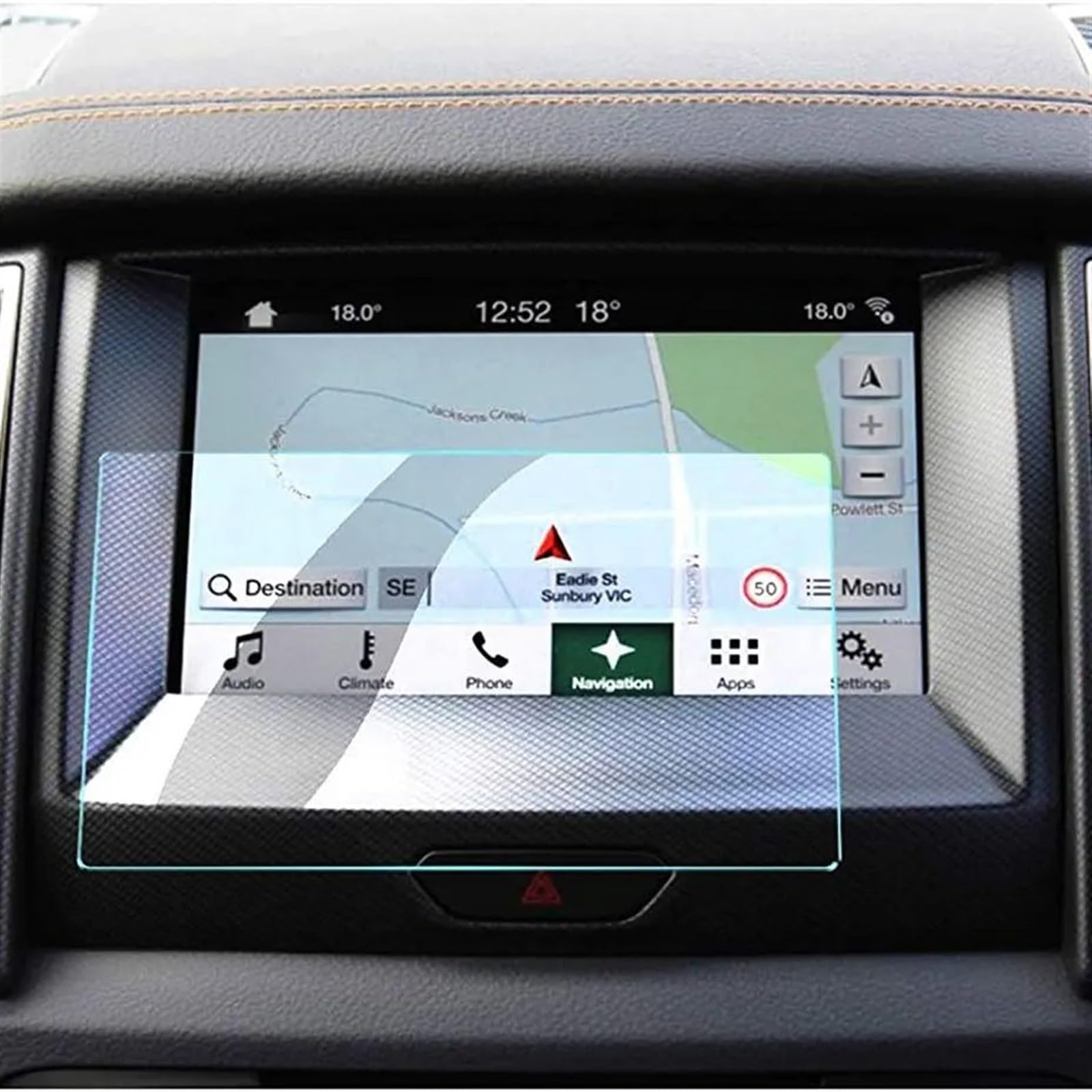 AUTEBGV Kompatibel Mit Ford Für Ranger Für Sync 2019 8-Zoll-Auto-GPS-Navigations-LCD-Bildschirm Aus Gehärtetem Glas Displayschutzfolie GPS Navigation Schutzfolie von AUTEBGV