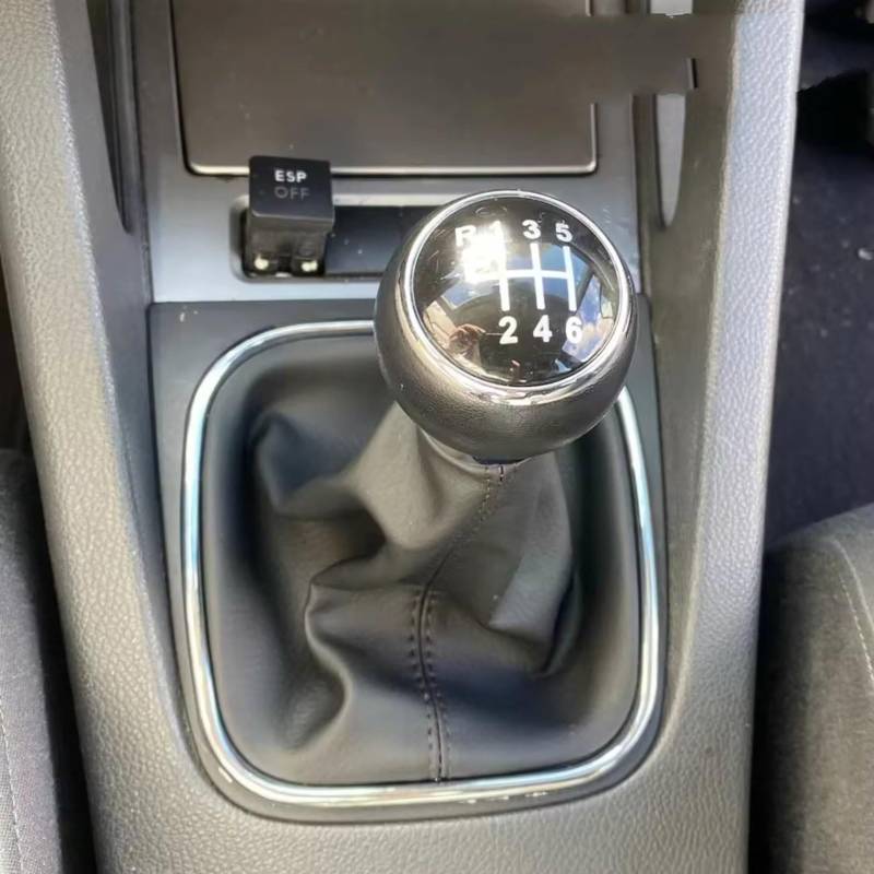 AUTEBGV Kompatibel Mit Für Golf 5 V Für MK5 Für MK6 Für J&etta R32 2004–2014 5/6-Gang-Schaltgetriebe Schalthebelkopf Schaltadapter Auto-Schalthebel Schaltknäufe(6-Speed) von AUTEBGV