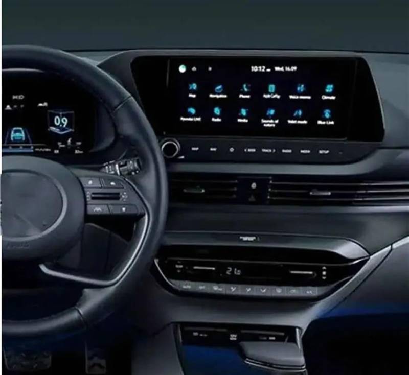 AUTEBGV Kompatibel Mit Hyundai Für Bayon 2021 2022 10,25 Zoll Auto-GPS-Navigations-LCD-Bildschirm Displayschutzfolie Aus Gehärtetem Glas GPS Navigation Schutzfolie von AUTEBGV