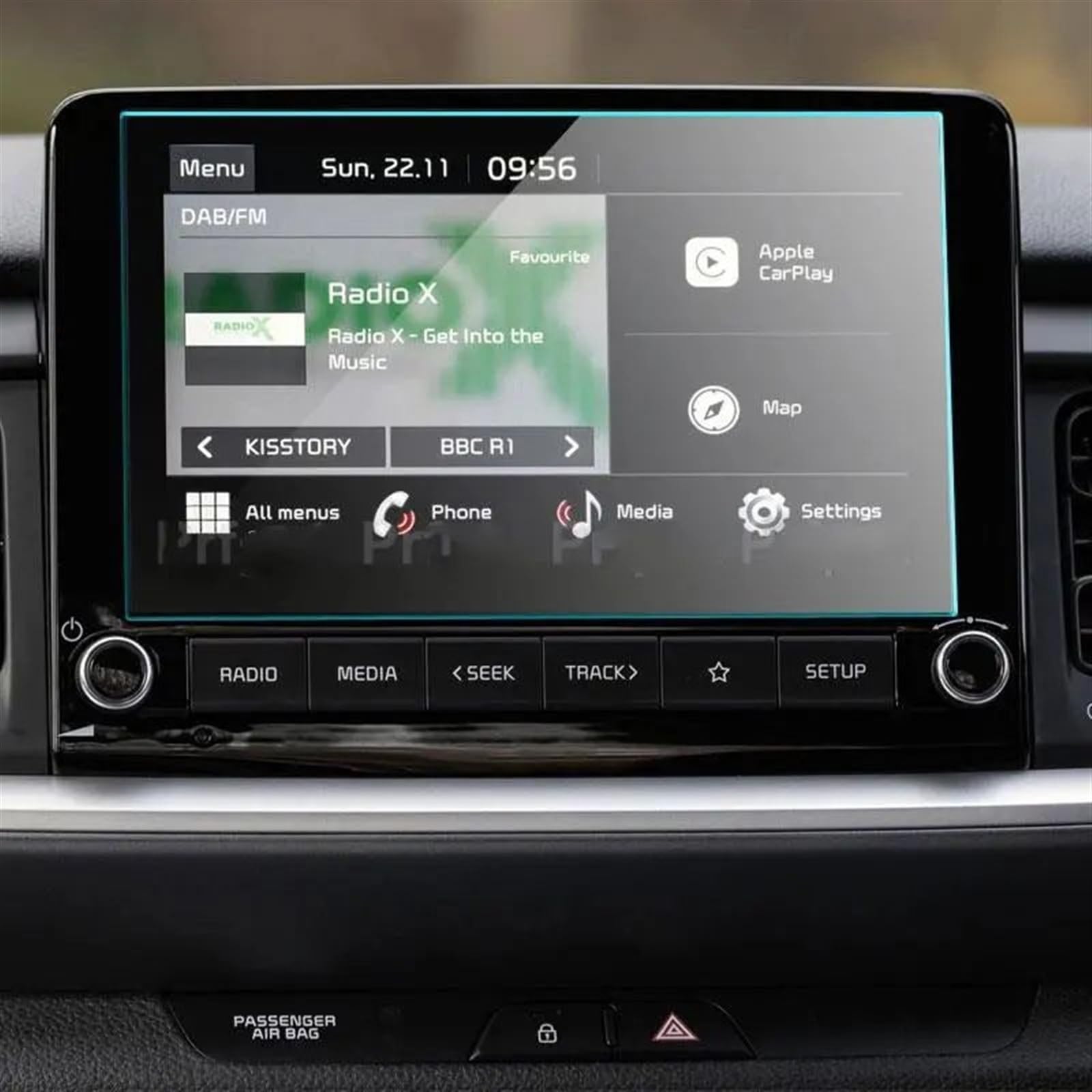 AUTEBGV Kompatibel Mit K&ia Für Stonic 2021 2022 8 Zoll Auto GPS Navigation Gehärtetem Glas Displayschutzfolie GPS Navigation Schutzfolie von AUTEBGV