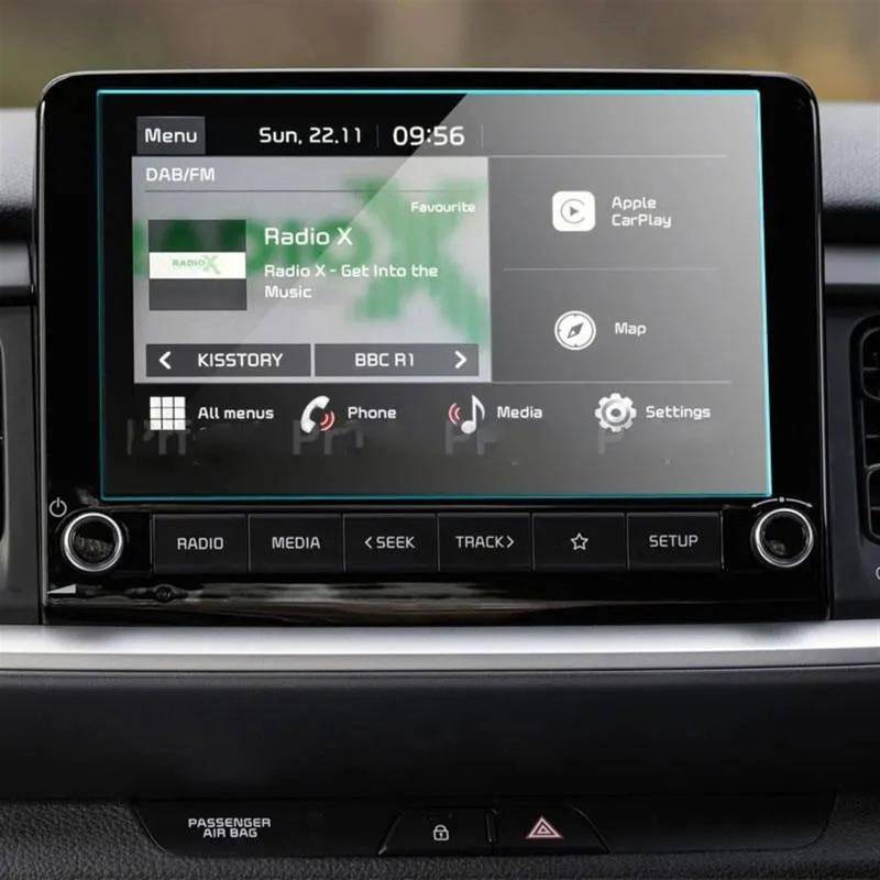 AUTEBGV Kompatibel Mit K&ia Für Stonic 2021 2022 8 Zoll Auto GPS Navigation Gehärtetem Glas Displayschutzfolie GPS Navigation Schutzfolie von AUTEBGV