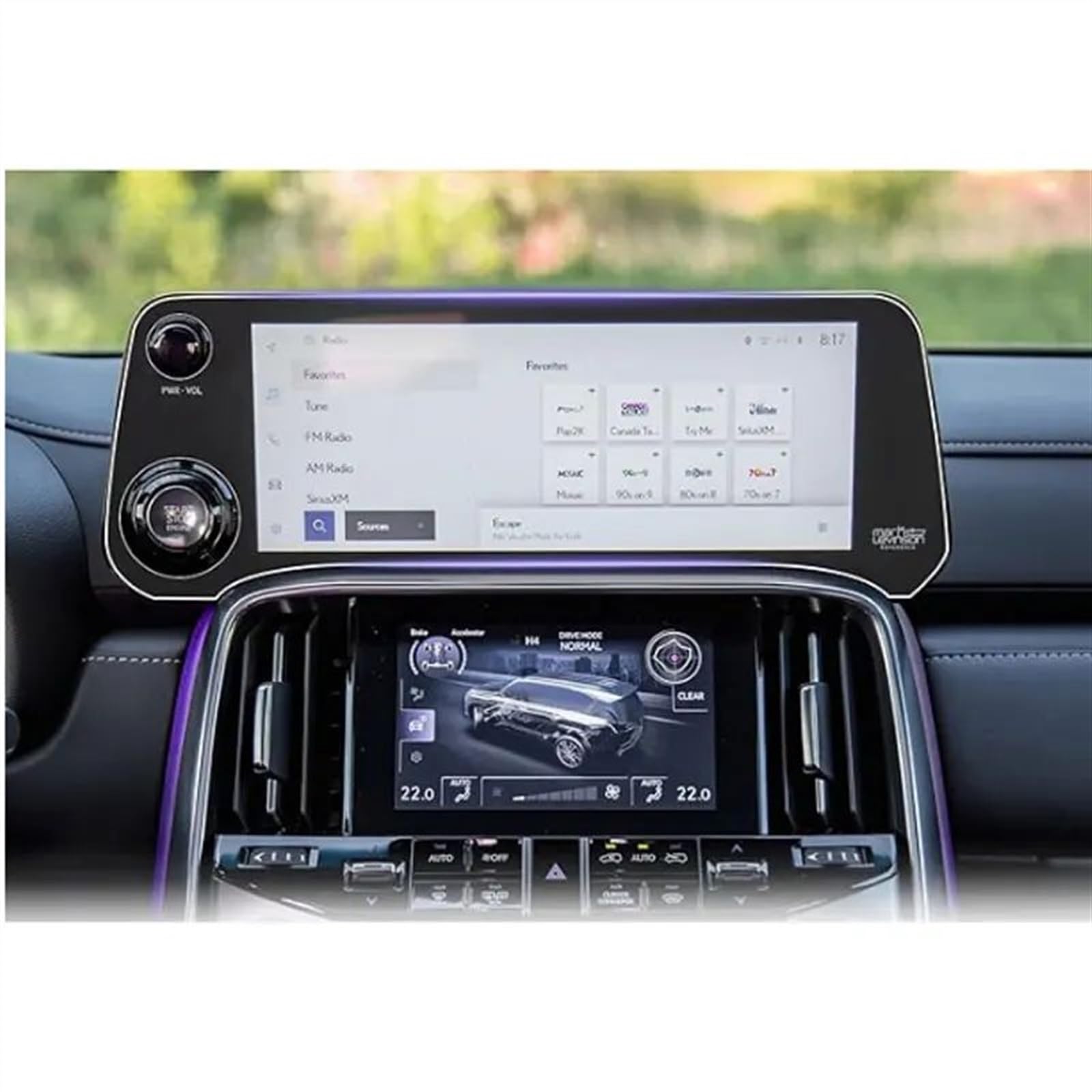 AUTEBGV Kompatibel Mit Lexus Für LX 600 2022-2023 12,3 Zoll Auto-GPS-Navigation Innenzubehör Displayschutzfolie Aus Gehärtetem Glas GPS Navigation Schutzfolie von AUTEBGV