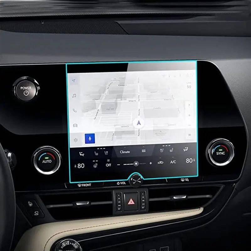 AUTEBGV Kompatibel Mit Lexus Für Nx Nx350h Nx350 Nx250 Nx450h 2022 Auto-GPS-Navigation Displayschutzfolie Aus Gehärtetem Glas Innenzubehör GPS Navigation Schutzfolie von AUTEBGV