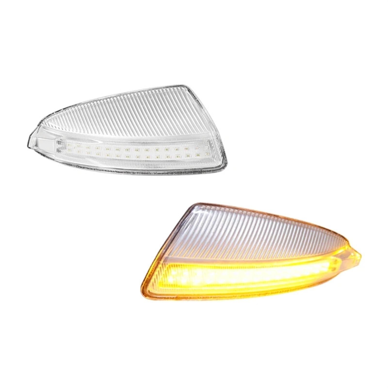 AUTEBGV Kompatibel Mit Mercedes Für Benz Für C-Klasse T-Modell S204 2007-2014 Seitenspiegel-Blinker-Lichtbaugruppe Rückspiegel Blinker Lampe(White) von AUTEBGV