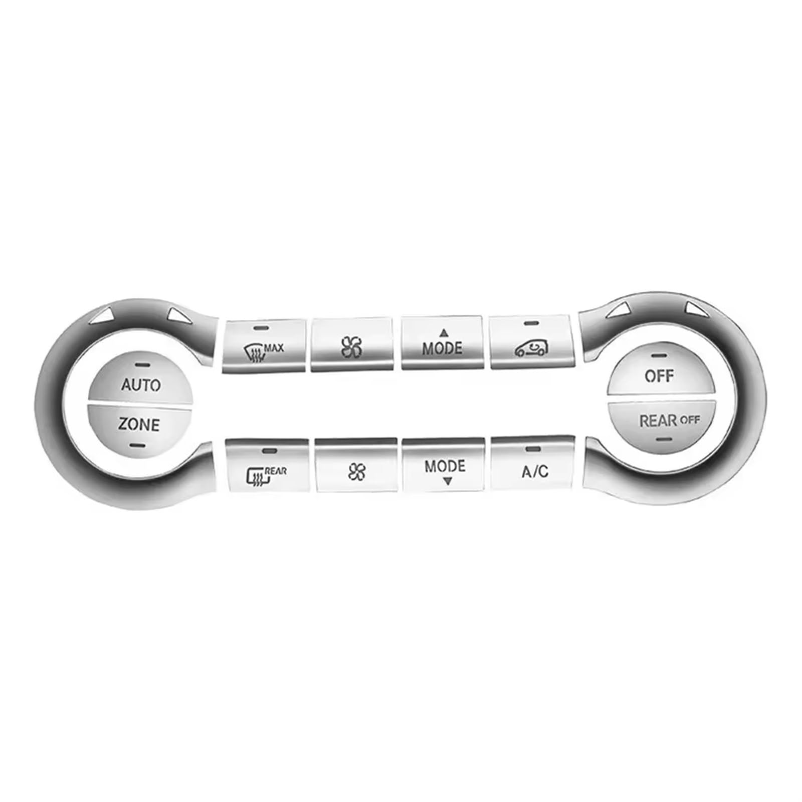 AUTEBGV Kompatibel Mit Mercedes Für C117 X156 Für CLA Für GLA 200 250 2013-2018 Auto Zentralknopf Patch Aufkleber Klimaanlage Knöpfe Verkleidung Auto Tasten Aufkleber von AUTEBGV