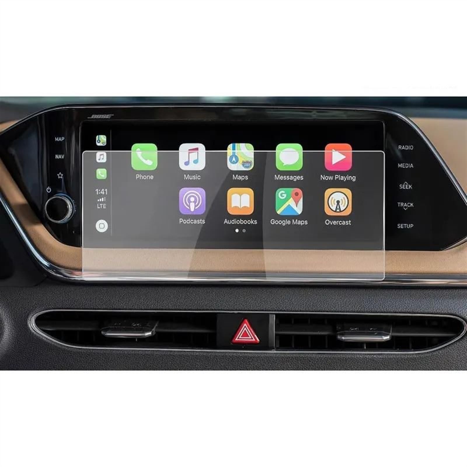 AUTEBGV Kompatibel Mit Sonata Für DN8 2020 10,25 Zoll Auto-GPS-Navigation Displayschutzfolie Aus Gehärtetem Glas Innenausstattung GPS Navigation Schutzfolie von AUTEBGV