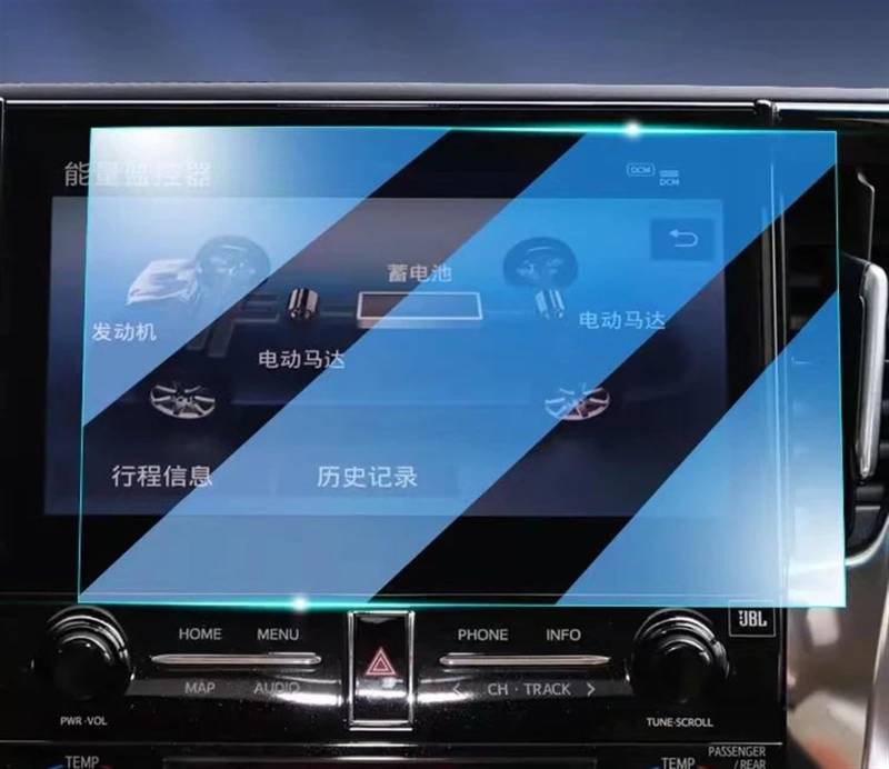 AUTEBGV Kompatibel Mit Toyota Für Alphard Für Vellfire 2020 2021 2022 2023 Auto-GPS-Navigation Und Armaturenbrett-Schutzfolie Aus Gehärtetem Glas GPS Navigation Schutzfolie(GPS) von AUTEBGV