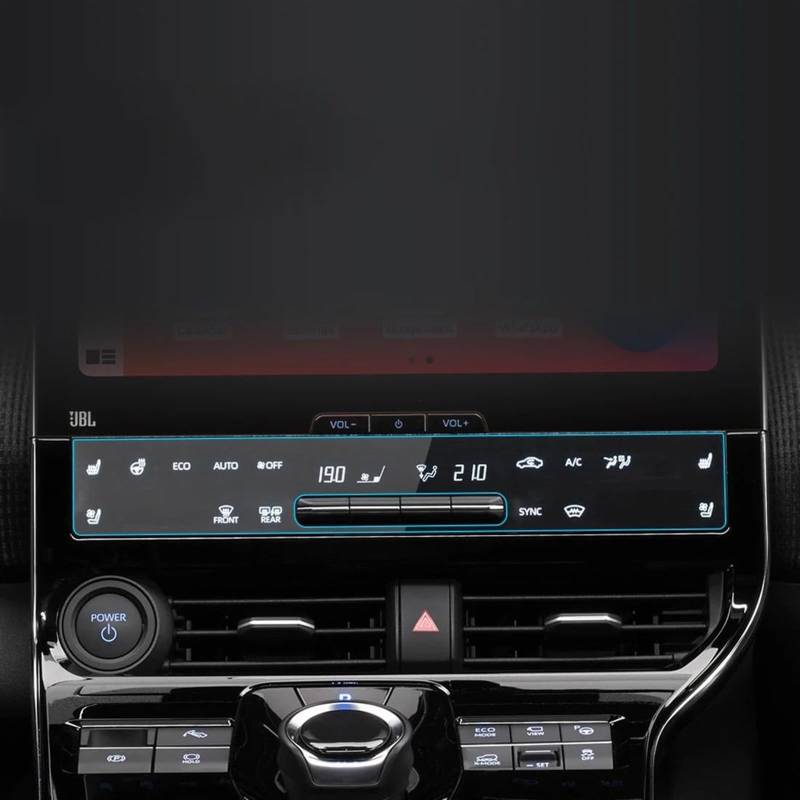 AUTEBGV Kompatibel Mit Toyota Für Bz4x 2022 Auto-GPS-Konsole Armaturenbrett Displayschutzfolie Aus Gehärtetem Glas GPS Navigation Schutzfolie(22 Blue1) von AUTEBGV