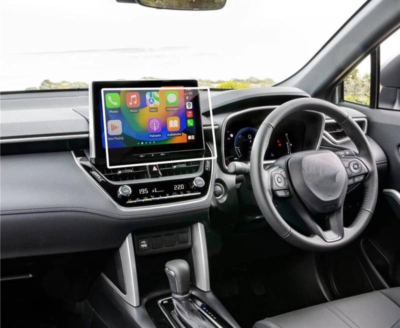 AUTEBGV Kompatibel Mit Toyota Für Corolla Für Cross 2023 10,25 Zoll Auto-GPS-Navigation, PET-Displayschutzfolie, Innenausstattung, 2 Stück GPS Navigation Schutzfolie von AUTEBGV