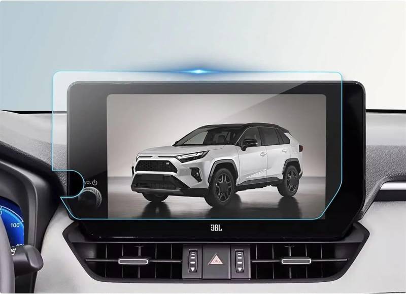 AUTEBGV Kompatibel Mit Toyota Für RAV4 2023 2024 Auto-GPS-Navigation Displayschutzfolie Aus Gehärtetem Glas Innenzubehör GPS Navigation Schutzfolie(10.5INCH) von AUTEBGV