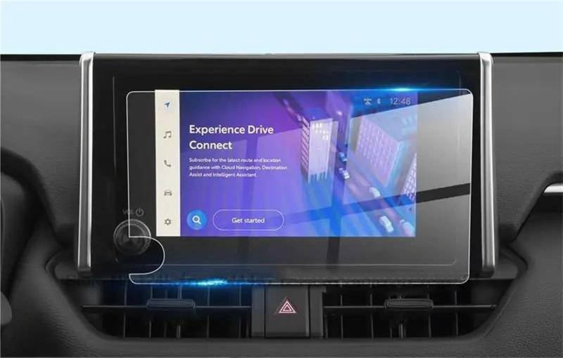 AUTEBGV Kompatibel Mit Toyota Für RAV4 2023 Auto-Multimedia-Display 8 Zoll Displayschutzfolie Aus Gehärtetem Glas Für Den Autoinnenraum GPS Navigation Schutzfolie von AUTEBGV