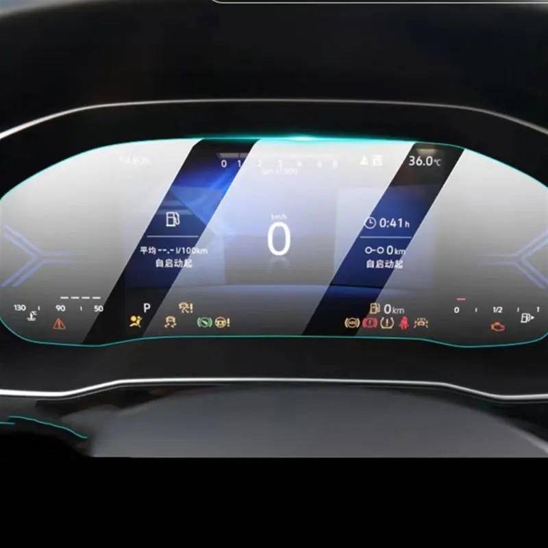 AUTEBGV Kompatibel Mit VW Für J&etta 2023 Auto-GPS-Navigationsdisplay Und Armaturenbrett-Displayschutzfolie Aus Gehärtetem Glas GPS Navigation Schutzfolie(Dashboard) von AUTEBGV