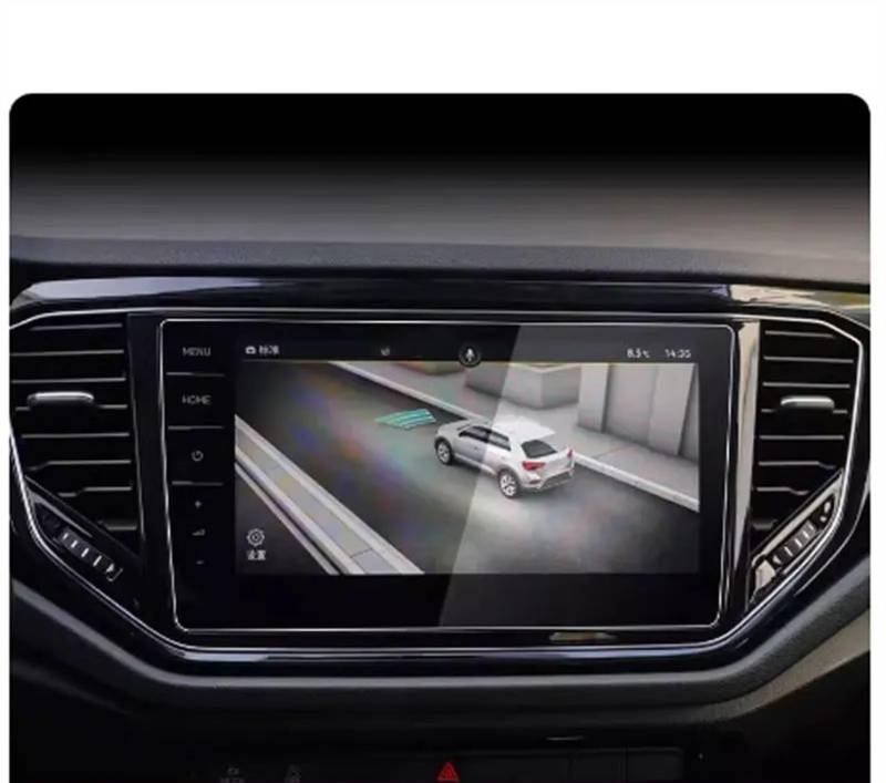 AUTEBGV Kompatibel Mit VW Für T-ROC 2022, 9 Zoll, Auto-GPS-Navigation, LCD-Bildschirm, Gehärtetes Glas, Displayschutz, Innenzubehör GPS Navigation Schutzfolie von AUTEBGV