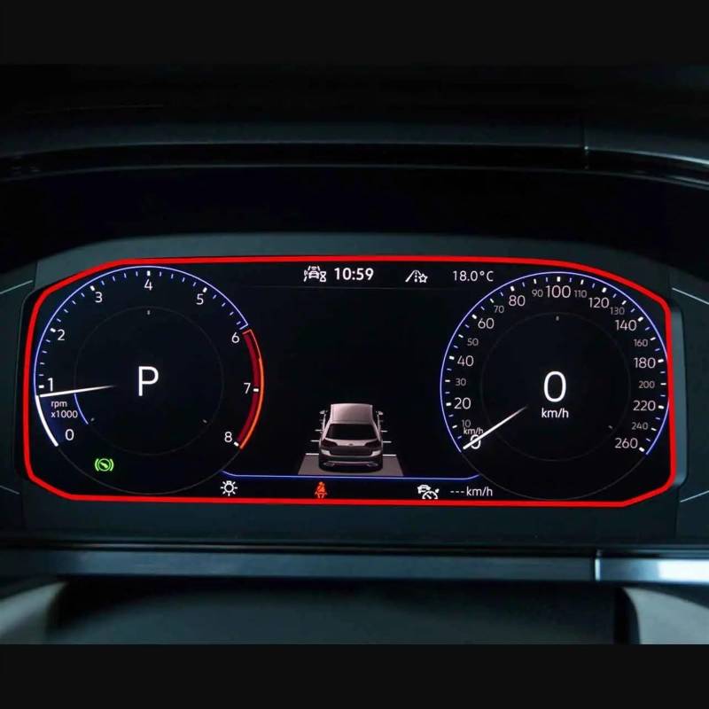 AUTEBGV Kompatibel Mit VW Für Taos Für T-Cross 2021 2022 Auto-GPS-Navigation Displayschutzfolie Aus Gehärtetem Glas GPS Navigation Schutzfolie(Dash Board) von AUTEBGV