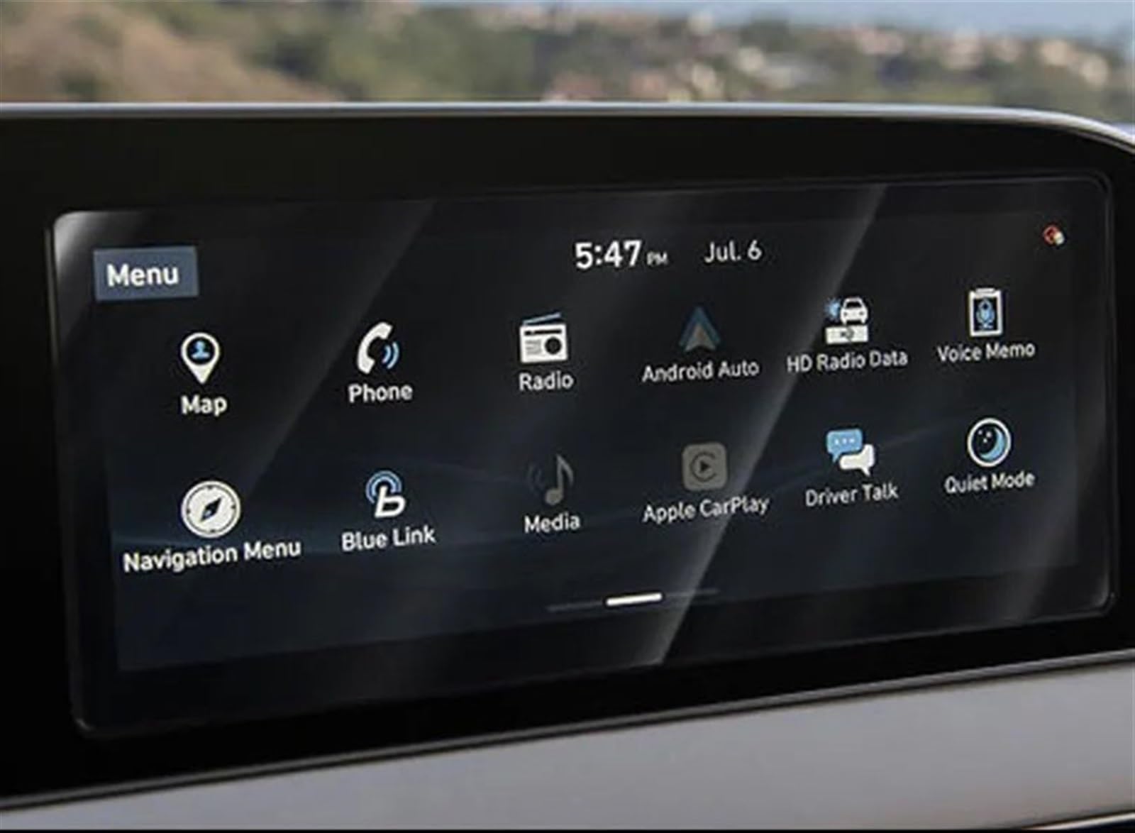 AUTEBGV Kompatibel mit Hyundai für Palisade 2020 2021 10,25 Zoll Auto GPS Navigation Dashboard Gehärtetes Glas Displayschutzfolie GPS Navigation Schutzfolie(GPS) von AUTEBGV