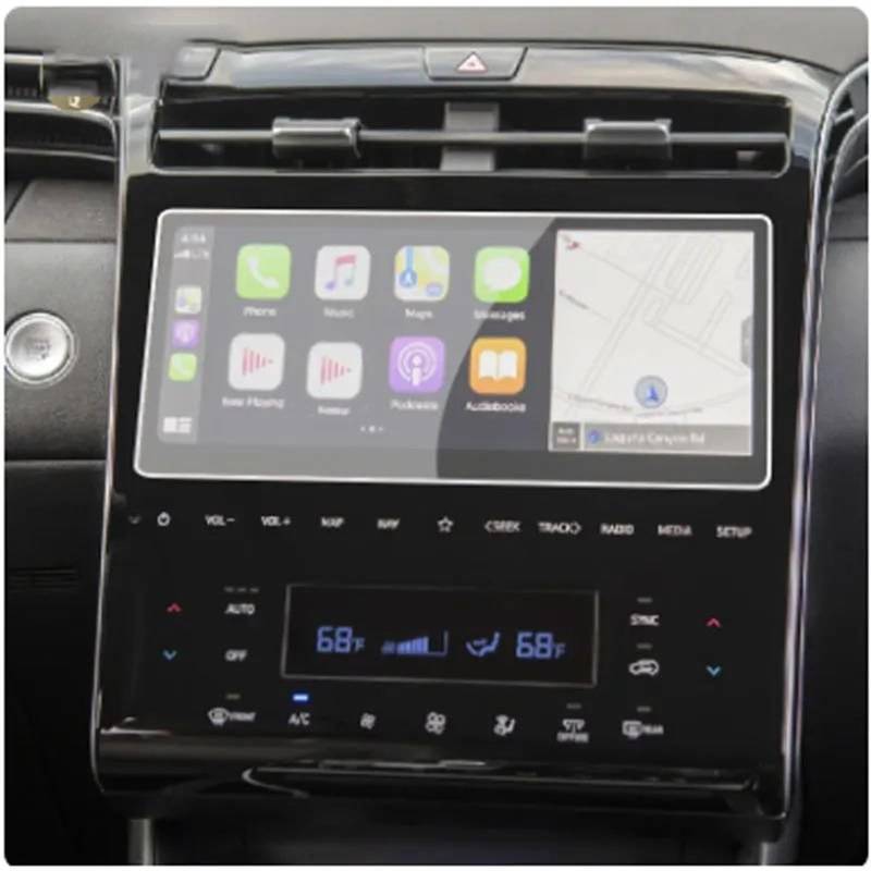 AUTEBGV Kompatibel mit Hyundai für Tucson NX4 2021 2022 Auto-GPS-Navigations-Dashboard-LCD-Bildschirm Displayschutzfolie aus gehärtetem Glas GPS Navigation Schutzfolie(10.25 inch GPS) von AUTEBGV