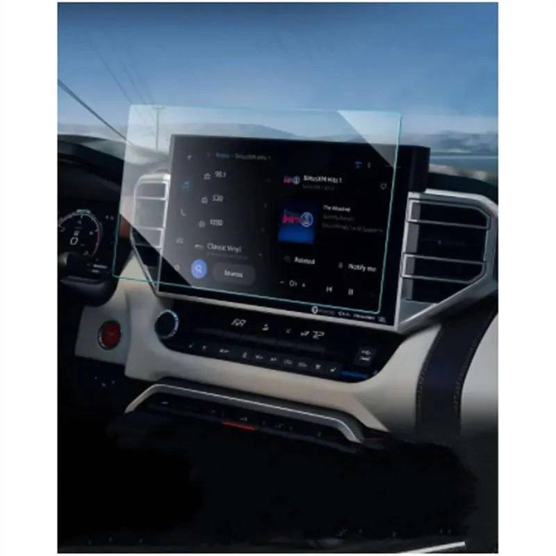 AUTEBGV Kompatibel mit Toyota für Tundra 2023 2024 Auto GPS-Navigation LCD-Bildschirm gehärtetes Glas Displayschutzfolie GPS Navigation Schutzfolie von AUTEBGV