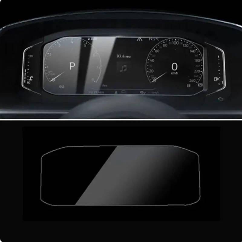 AUTEBGV Kompatibel mit VW für Tiguan Mk2 2016 2017 2018 Auto-GPS-Navigations-Armaturenbrett-LCD-Bildschirm Displayschutzfolie aus gehärtetem Glas GPS Navigation Schutzfolie(for Instrument) von AUTEBGV