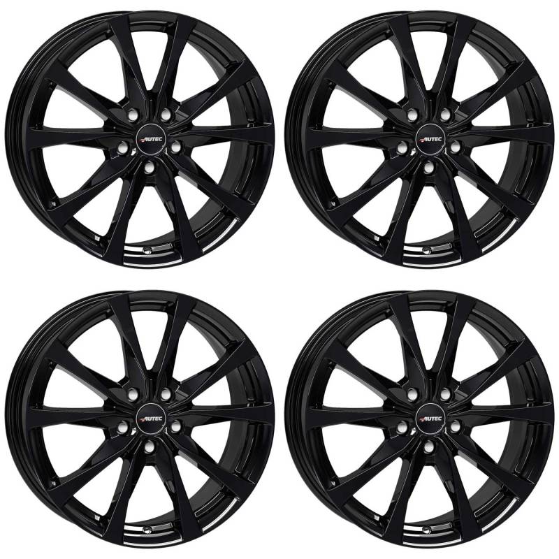 4x AUTEC Felgen Alufelgen BRIXEN 6.5x16 ET41 5x112 Schwarz kompatibel mit Skoda Octavia Superb Karoq von AUTEC