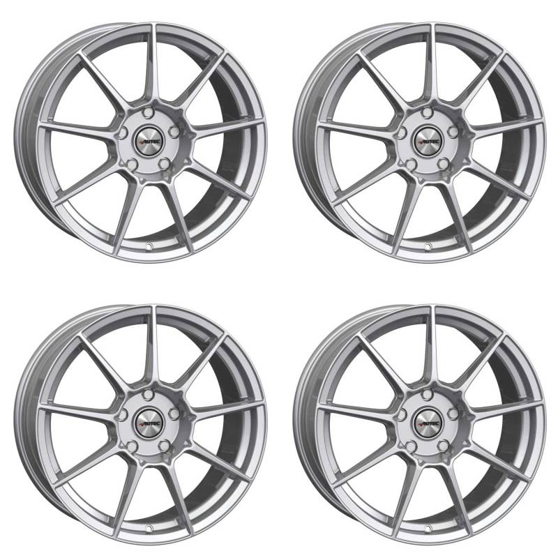 4x AUTEC Felgen Alufelgen CLUBRACING 8.5x19 ET30 5x112 Hyper Silber kompatibel mit Club-Line Club-Line von AUTEC