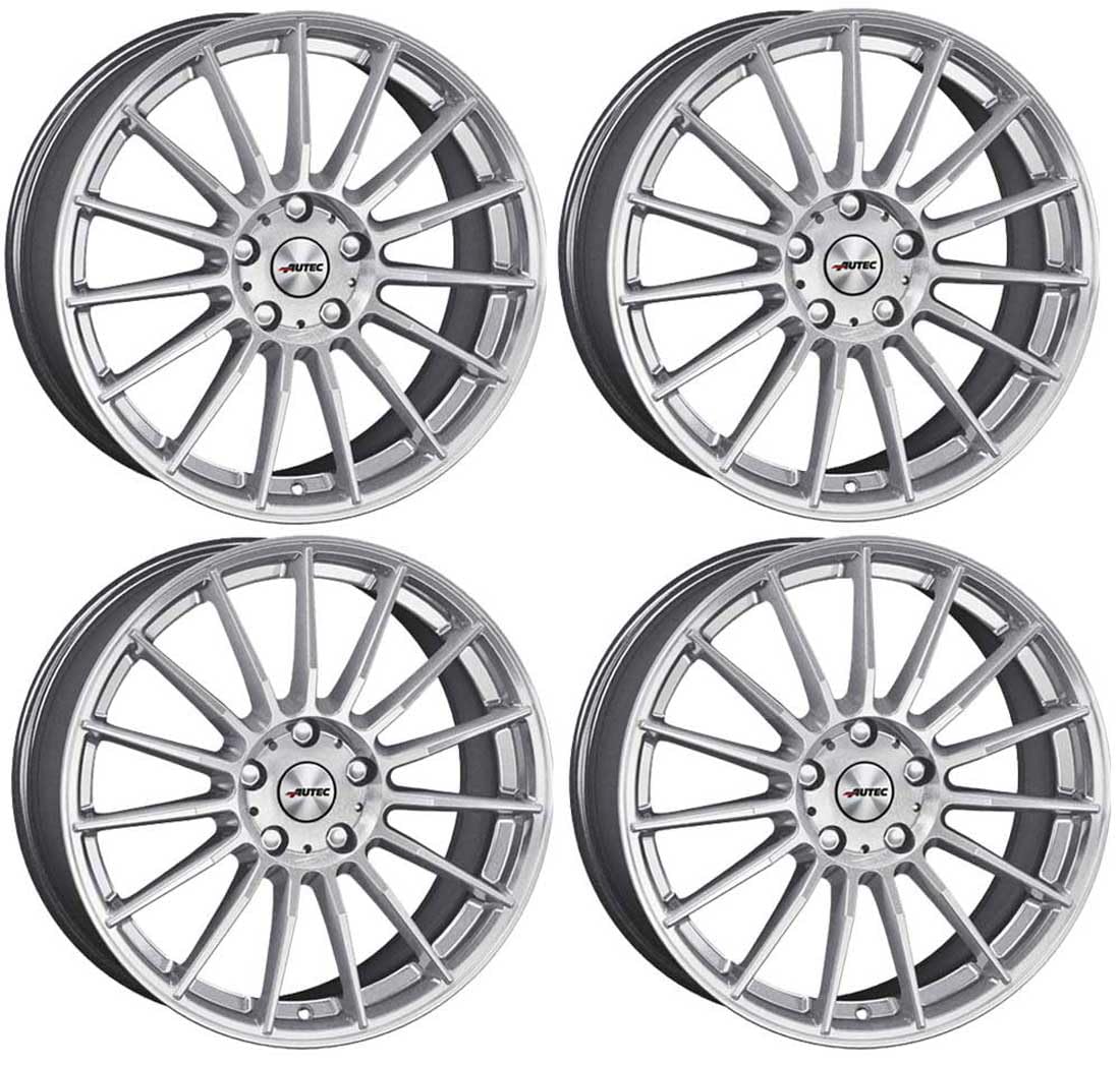 4x AUTEC Felgen Alufelgen LAMERA 8.0x19 ET47 5x112 Hyper Silber kompatibel mit Audi A3 A4 A6 RS 3 S3 S4 TT von AUTEC