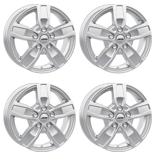 4x AUTEC Felgen Alufelgen QUANTRO 6.5x16 ET51 5x120 Brillantsilber kompatibel mit VW Amarok Bus Crafter von AUTEC