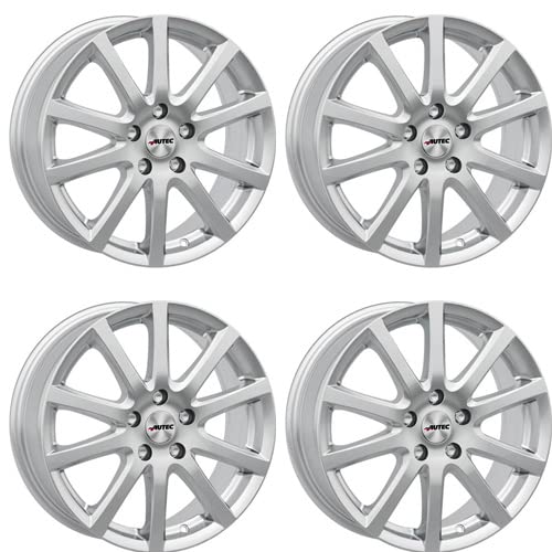 4x AUTEC Felgen Alufelgen SKANDIC 6.5x16 ET38 5x114,3 Brillantsilber kompatibel mit Nissan Almera Juke Primera Qashqai X-Trail Pulsar Townstar Leaf von AUTEC